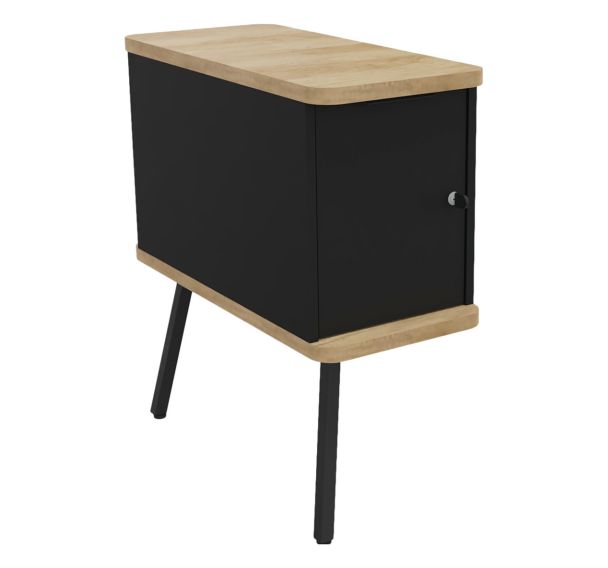 Caisson suspendu Alto Solo noir 2 pieds 1 porte Buronomic