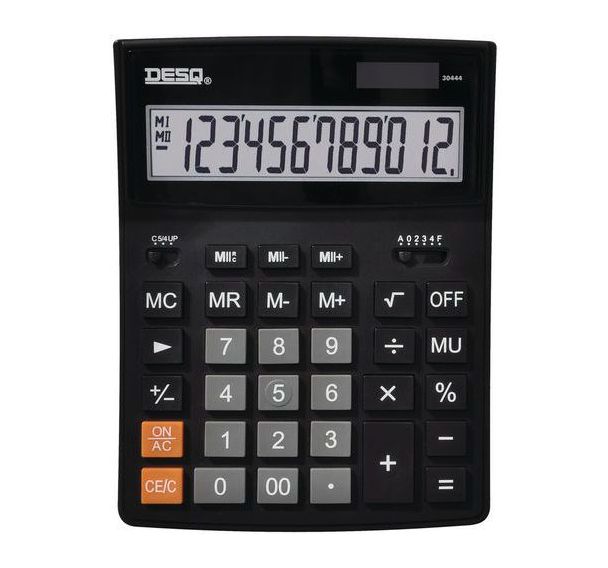 Calculatrice Extra Large Desq Heavy Duty 12 chiffres 30444
