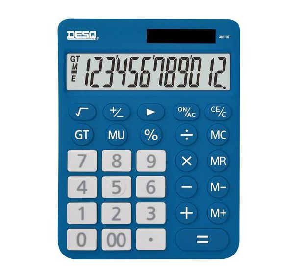 Calculatrice bureau New Generation affichage 12 chiffres Large - Desq