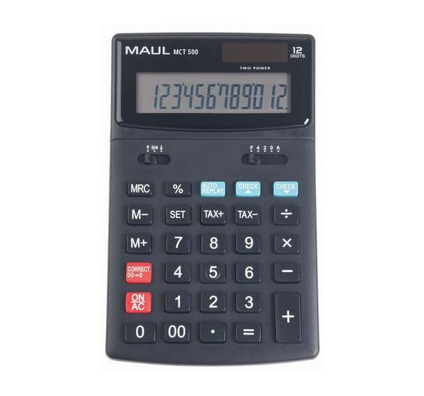 Calculatrice de bureau MCT 500- 12 touches - Maul