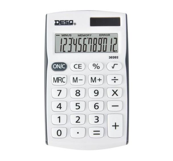 Calculatrice de poche Desq 12 chiffres 30202