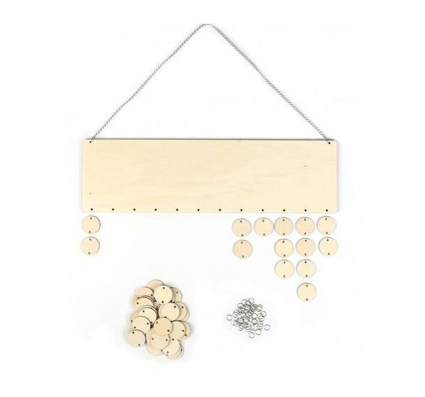 Calendrier d'anniversaire de la classe en bois à décorer