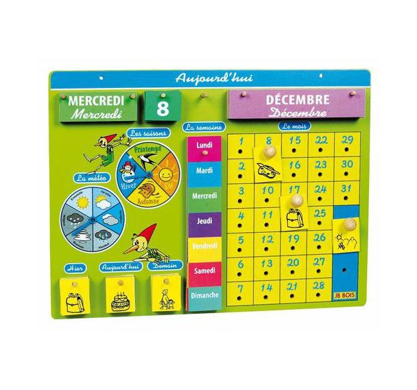 Calendrier de la classe