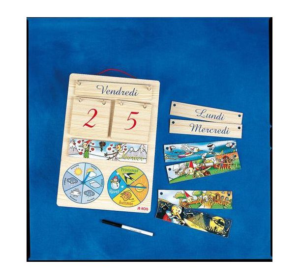 Calendrier perpétuel en bois