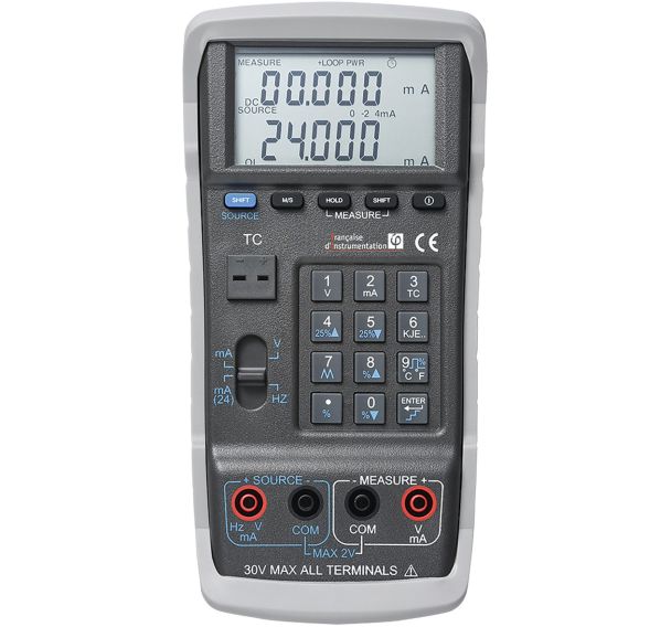 Calibrateur de process et de température avec clavier