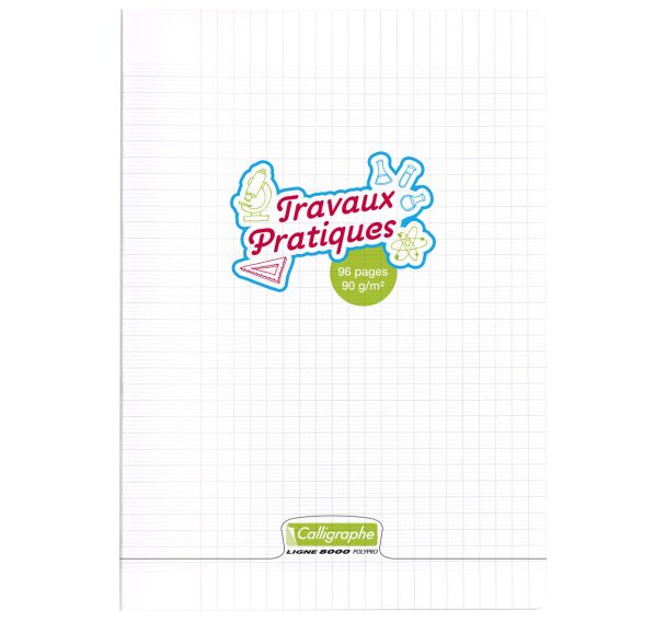 Calligraphe T.P. Cahier piqué incolore 21x29,7cm 96p séyès/uni 90g - Lot de 5