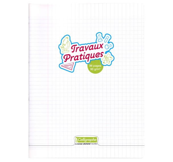 Calligraphe T.P. Cahier piqué incolore 24x32cm 96p séyès/uni 90g - Lot de 5