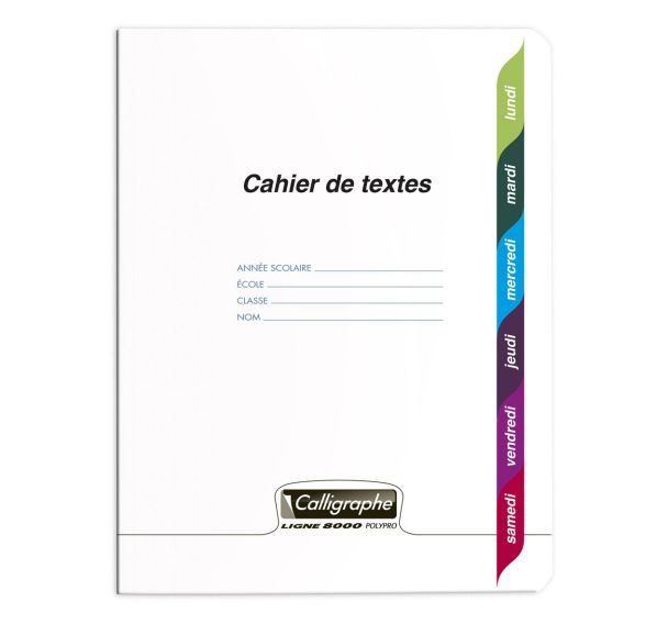 Calligraphe Textes piqué incolore 17x22 124p séyès 90g - Lot de 10