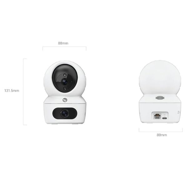 Caméra surveillance intérieure 2K double H7C EZVIZ