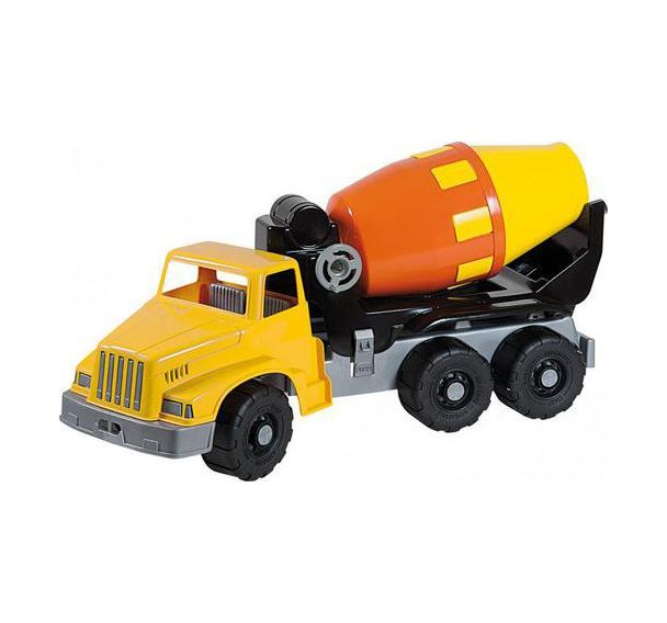 Camion avec toupie à béton