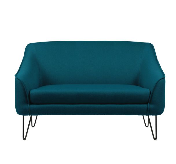 Canapé 2 places AYA tissu chiné non feu M1 pied métal GGI