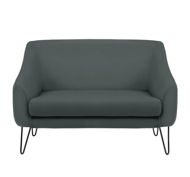Canapé 2 places AYA tissu enduit PVC non feu M1 pied métal GGI