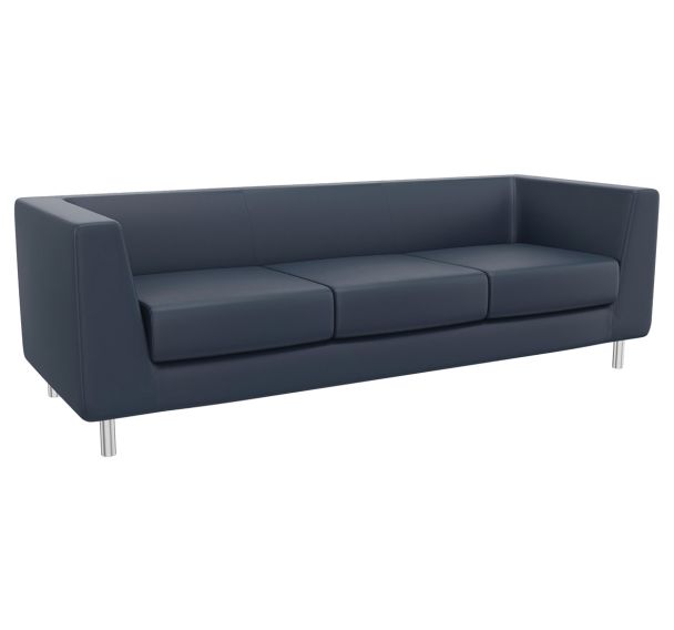 Canapé 3 places Florin finition enduit PVC EN 1021-1/2- Manutan Expert