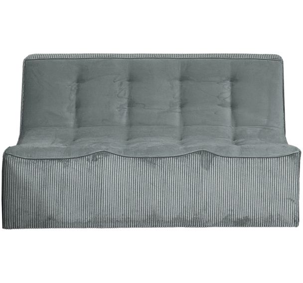Canapé 3 places Loto velours Poso lisse et cotelé - MMP