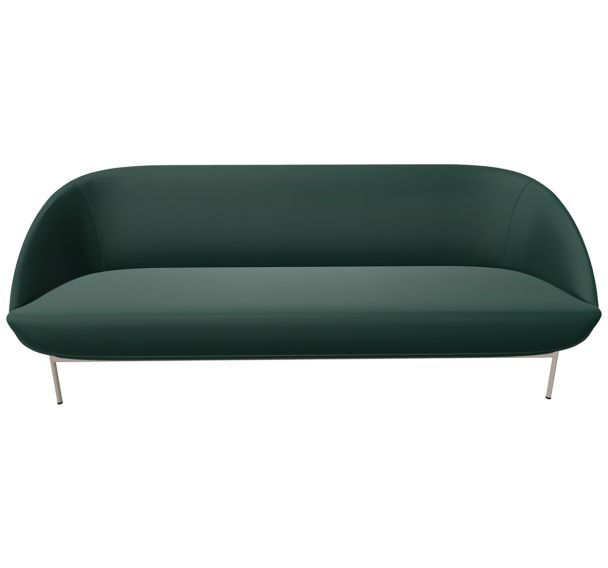 Canapé 3 places Mollen assise tissu enduit