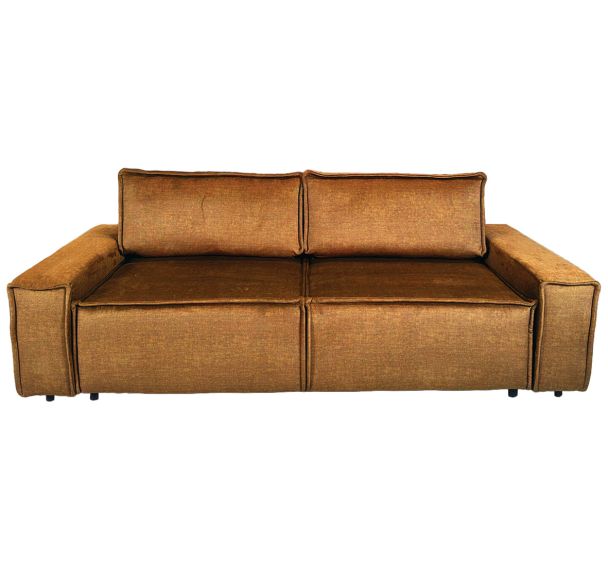 Canapé 3 places Rubi convertible velours non feu - MMP