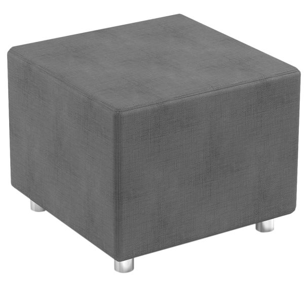 Pouf en forme de cube structure en bois mousse PVC cuir-MirplaySchool