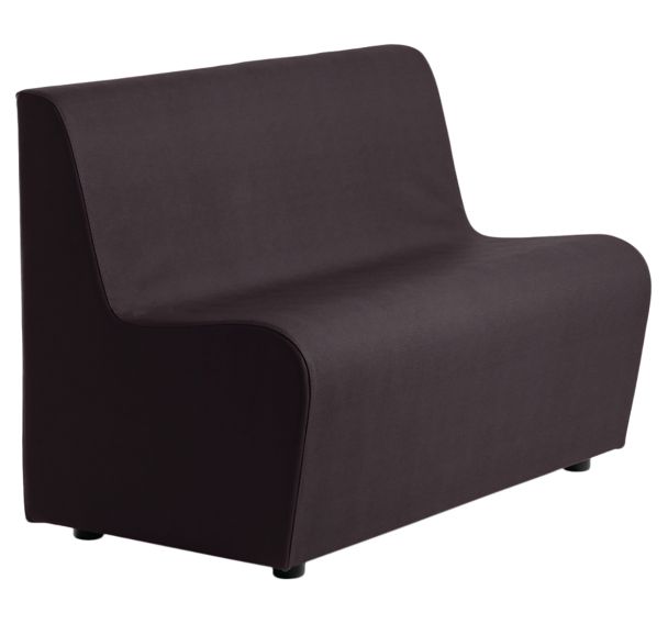 Canapé Ergo 2 places tissu simili cuir Spouf