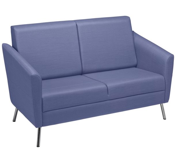 Canapé Wind 2 places dossier haut pied métal tissu polyester100% recyclé GGI