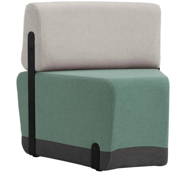 Canapé incurvé Kalin avec dossier-Mirplay School