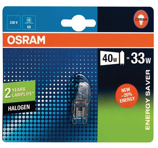 Capsule G9 33W halogène 460lm superstar blister 1
