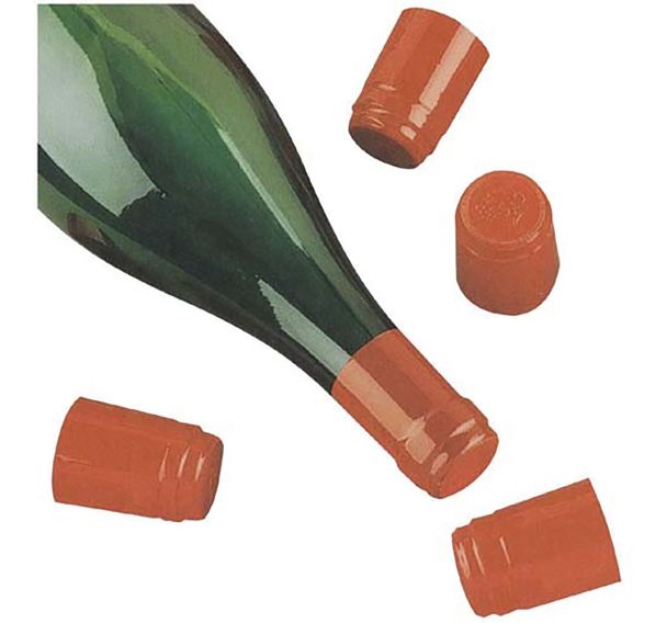 Capsule pvc rétractable rouge x50