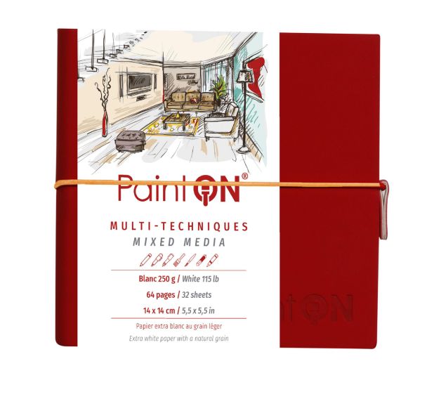 Carnet Cousu PaintON 250g grain léger - Clairefontaine