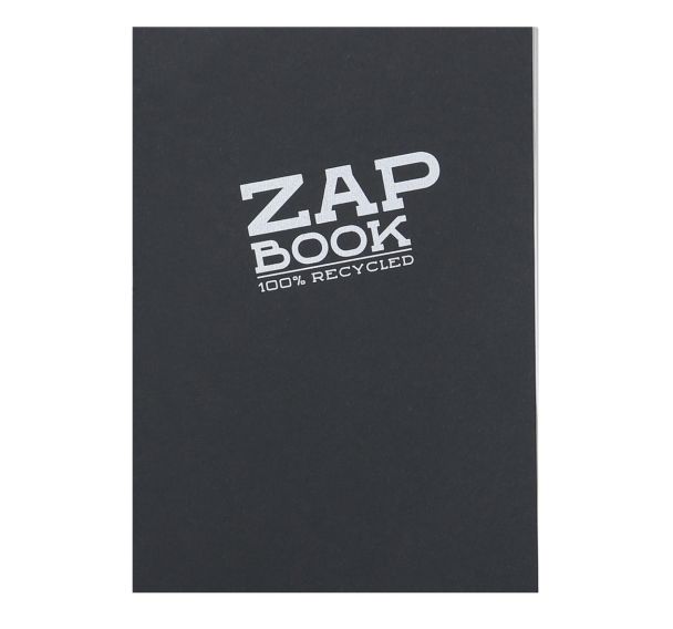 Carnet Zap Book 80g encollé noir - Clairefontaine
