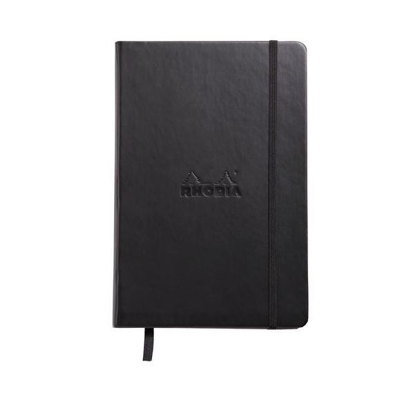 Carnet avec élastique uni 14 x 21 cm - Rhodia