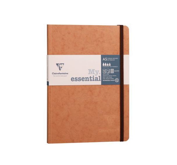 Carnet brochure cousue age bag A5 5x5 192 pages - Clairefontaine