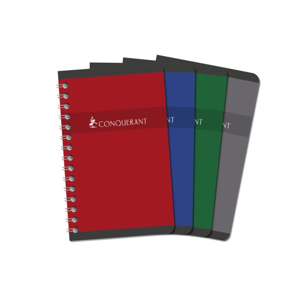 Carnet hélicoïdal 100 pages 9x14 cm NF 74 5x5 70g