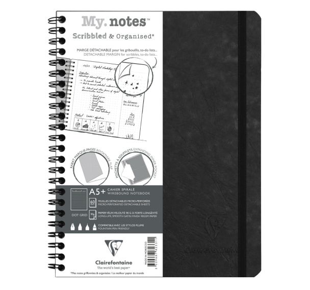 Carnet intégral à marges détachables age bag A5+ - Clairefontaine