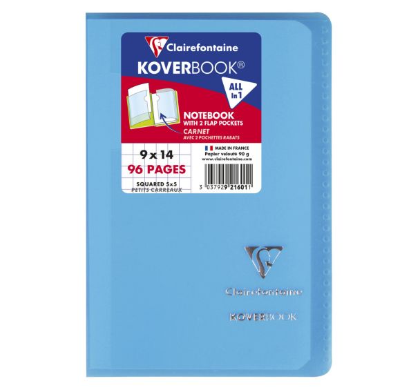 Carnet piqué Koverbook 5/5 96p - Clairefontaine