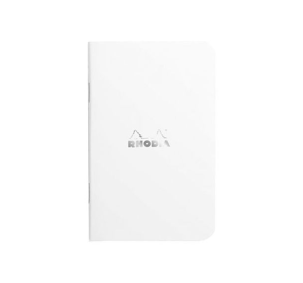 Carnet piqué blanc 7,5x12 cm 48p 5x5 non détachables 80g