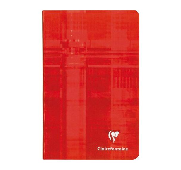 Carnet piqûre seyes 11x17 cm 96 pages 90g