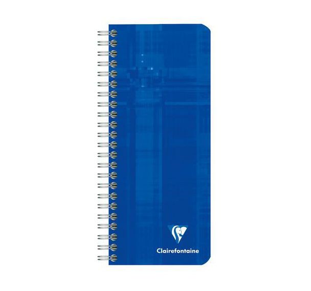 Carnet reliure intégrale 8,5x20cm 180p Q.5x5