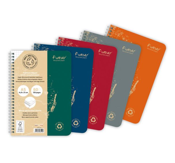 Carnet reliure intégrale forever premium A5 120p - Clairefontaine