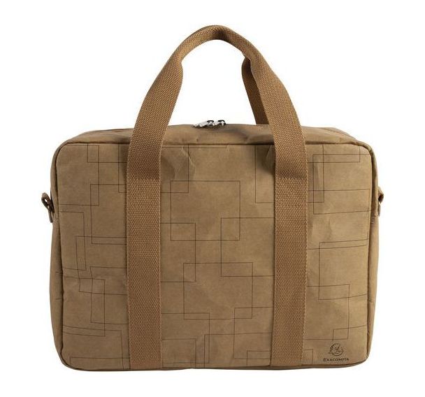 Cartable-sacoche en simili cuir végétal