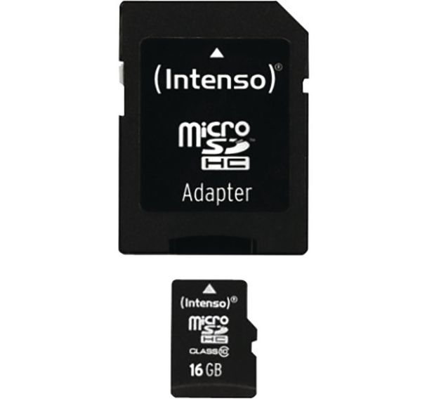 Carte MicroSDHC 16 Go Class 10 - Intenso