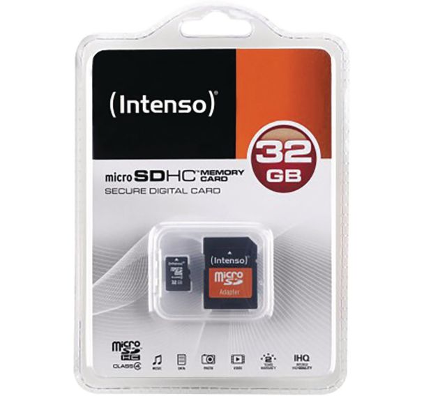 Carte MicroSDHC 32 Go Class 4 - Intenso