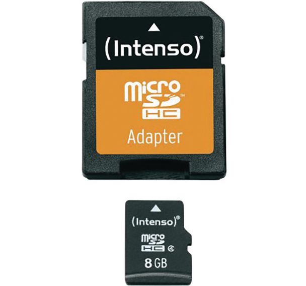 Carte MicroSDHC 8 Go Class 4 - Intenso