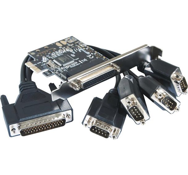 Carte PCI-Express 1X - 4 ports série RS232 Std & Low Profile
