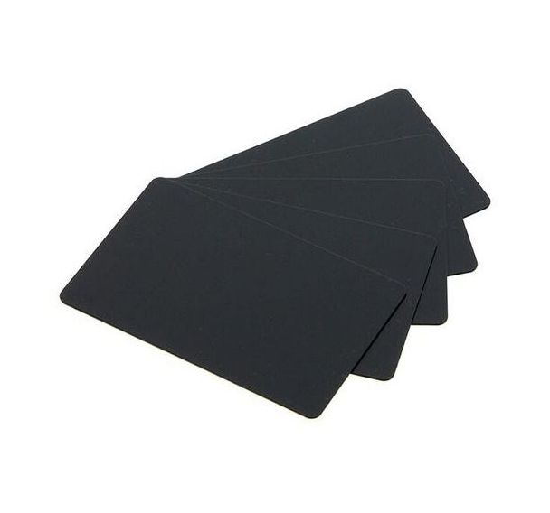 Carte PVC Haute qualité - Noir -Mat - Lot de 100