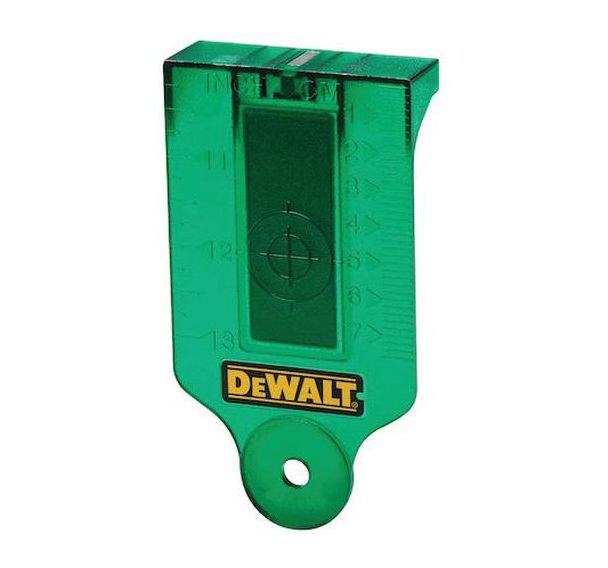 Carte cible avec base magnétique pour laser vert