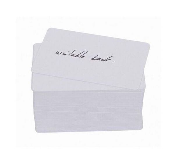 Carte fine PVC - 1 face avec panneau d'écriture