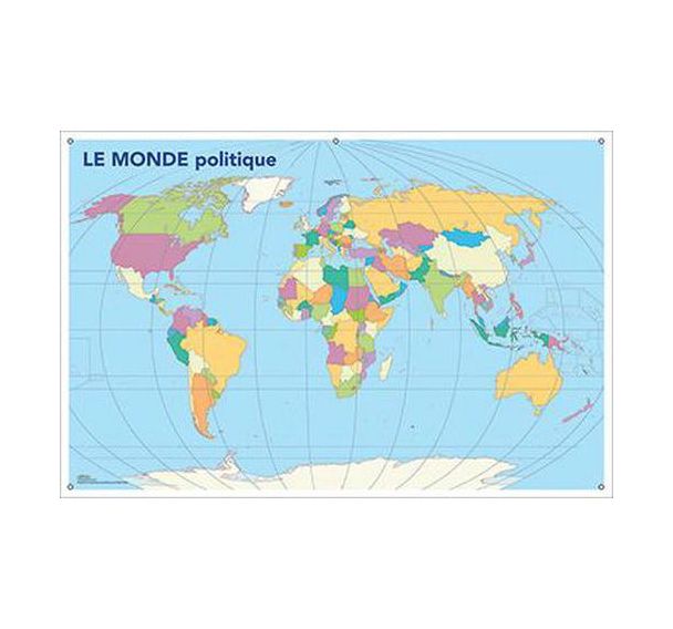 Carte muette recto/verso monde