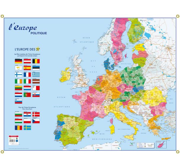 Carte murale Europe politique
