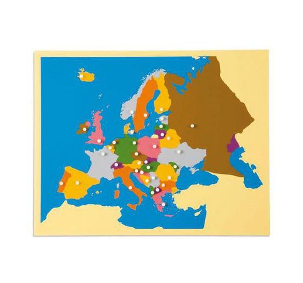 Carte puzzle 'L’Europe'