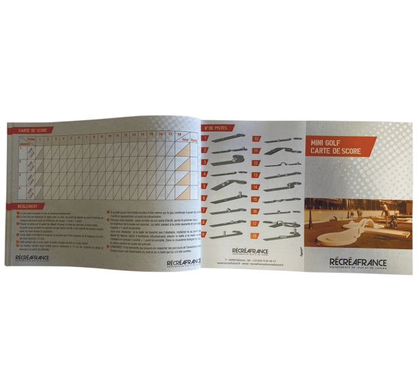 Cartes de score pour Mini golf