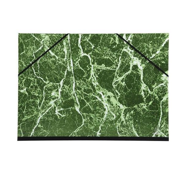 Carton à dessin papier marbré verni avec élastiques